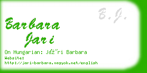 barbara jari business card